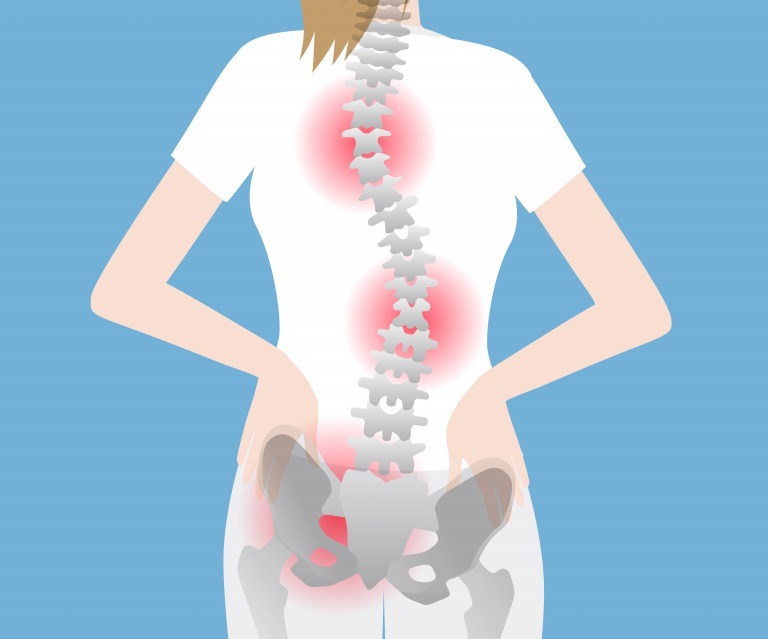骨盤から背骨のゆがみによる腰痛